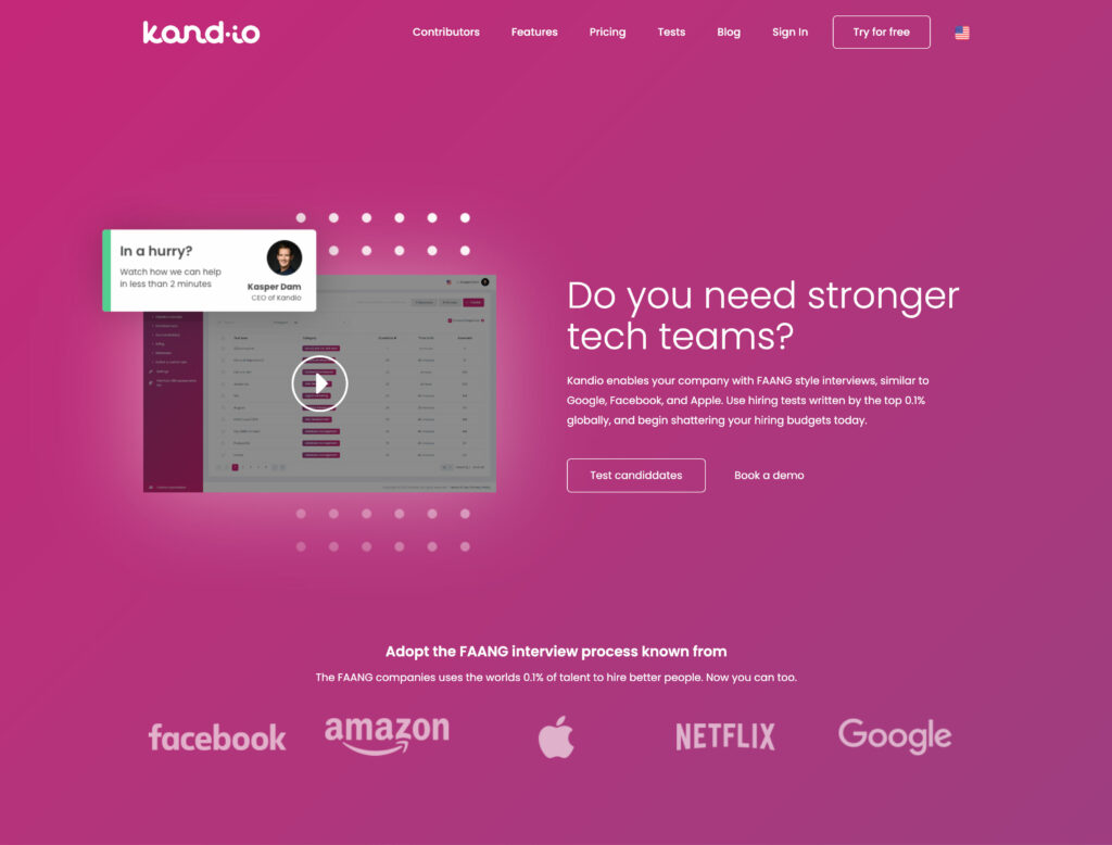 Kandio Website Image